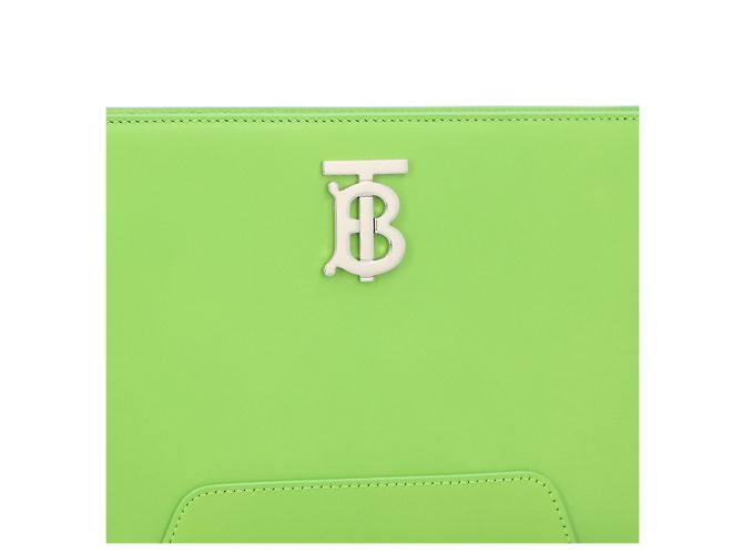 Borsa a spalla Burberry con logo Verde - vista 4