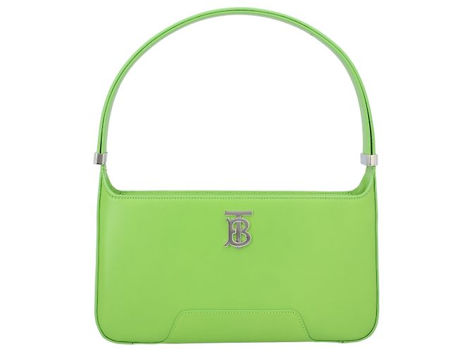 Borsa a spalla Burberry con logo Verde - vista 5