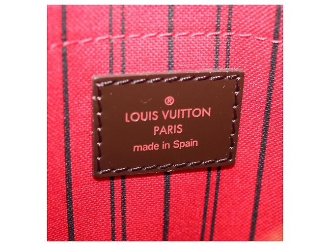 LOUIS VUITTON Damier Ebene Neverfull MM Pouch Accessory Pouch LV Auth 78125 - view 17