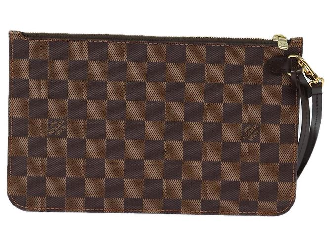 LOUIS VUITTON Damier Ebene Neverfull MM Pouch Accessory Pouch LV Auth 78125 - view 2