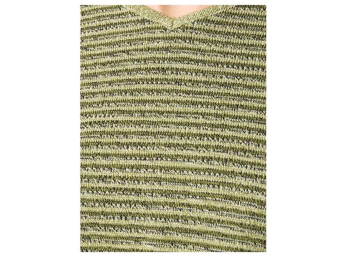 Top de algodón verde Yves Saint Laurent - vista 5