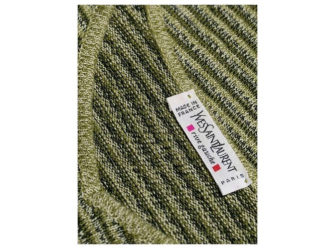 Top de algodón verde Yves Saint Laurent - vista 9