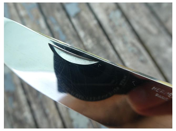 Cuchillo Hermès de Mongin en excelente estado Gris - vista 10