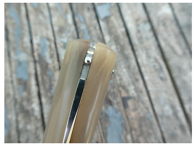 Cuchillo Hermès de Mongin en excelente estado Gris - vista 2