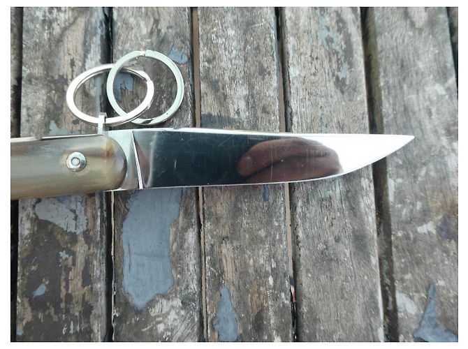 Cuchillo Hermès de Mongin en excelente estado Gris - vista 7