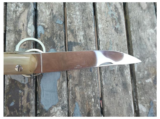 Cuchillo Hermès de Mongin en excelente estado Gris - vista 8