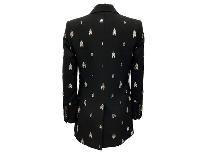 Blazer nero A.L.C. con cristalli - vista 3
