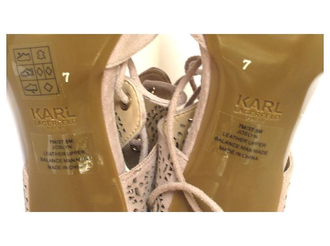 Pumps mit Absatz KARL LAGERFELD Beige Grau - Ansicht 12