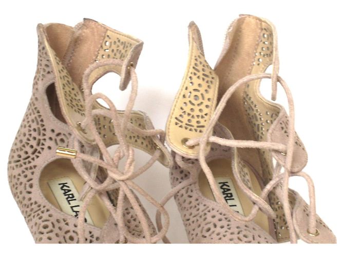 Pumps mit Absatz KARL LAGERFELD Beige Grau - Ansicht 19