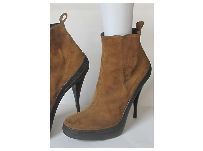 Botines con tacón PIERRE HARDY Castaño - vista 6