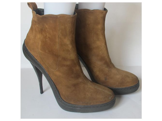 Botines con tacón PIERRE HARDY Castaño - vista 7