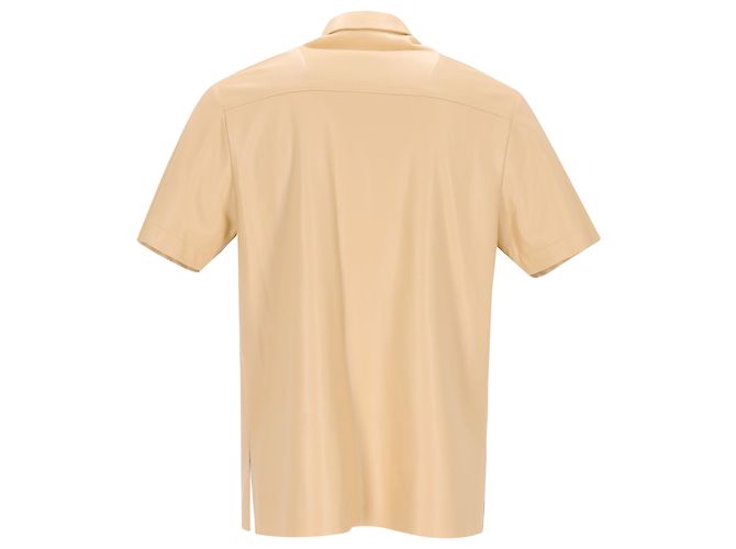 Camicia Osmo Nanushka in ecopelle beige - vista 3
