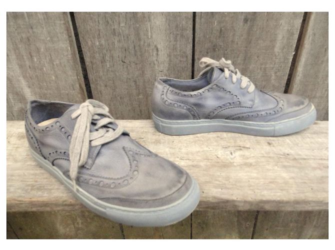 Free Lance Sneaker aus Leder Grau - Ansicht 4