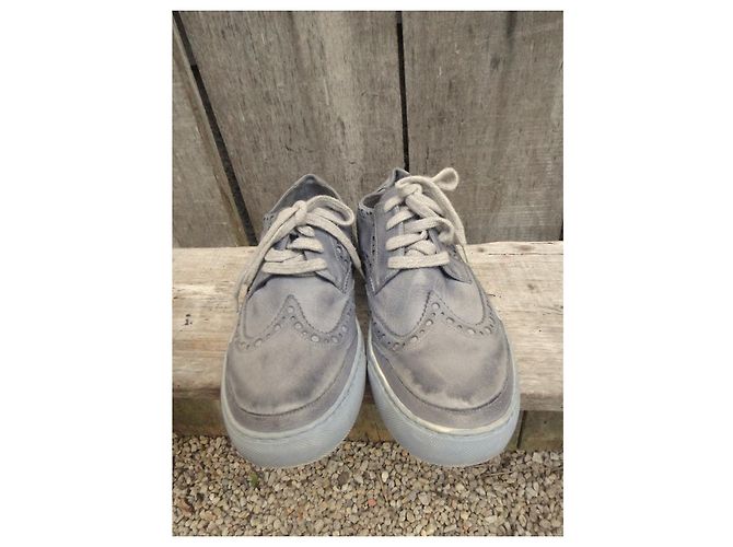 Free Lance Sneaker aus Leder Grau - Ansicht 5