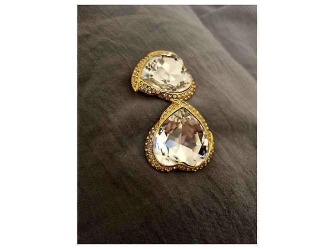 Superbo orecchino Yves Saint Laurent Gold hardware - vista 10