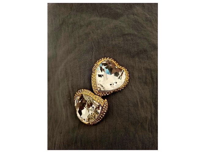 Superbo orecchino Yves Saint Laurent Gold hardware - vista 11