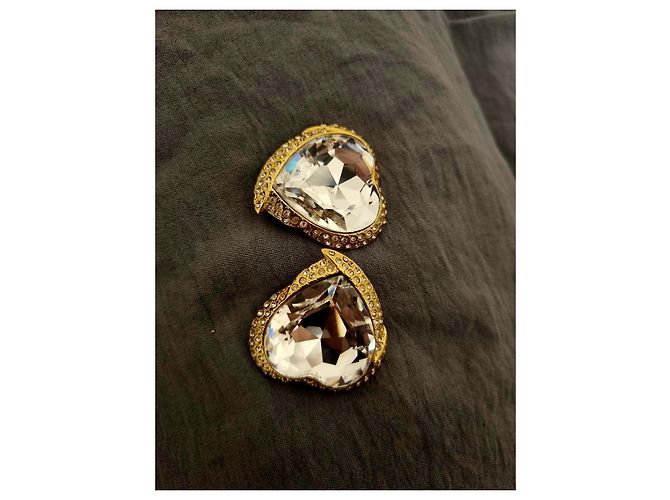 Superbo orecchino Yves Saint Laurent Gold hardware - vista 2