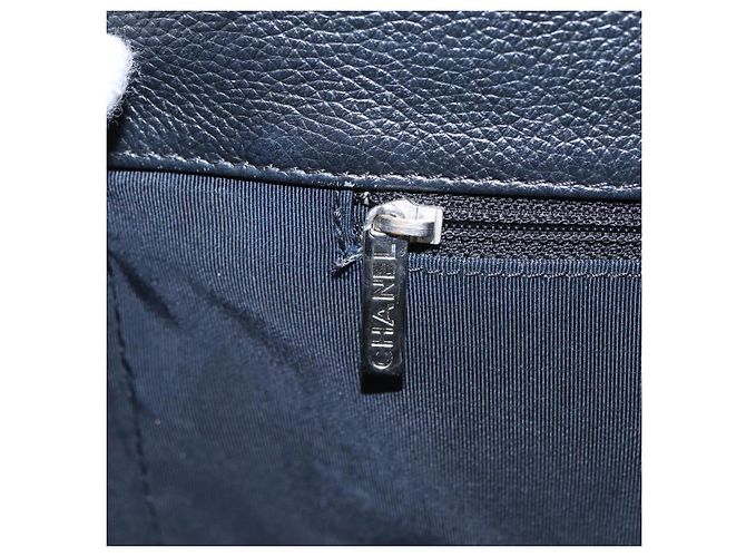 Borsa Tote CHANEL Executive Turn Lock in pelle caviar nera CC Auth bs15381 Nero - vista 19