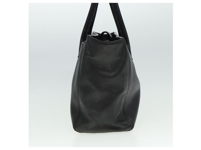 Borsa Tote CHANEL Executive Turn Lock in pelle caviar nera CC Auth bs15381 Nero - vista 3