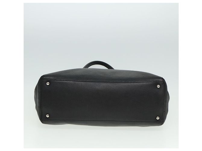 Borsa Tote CHANEL Executive Turn Lock in pelle caviar nera CC Auth bs15381 Nero - vista 5