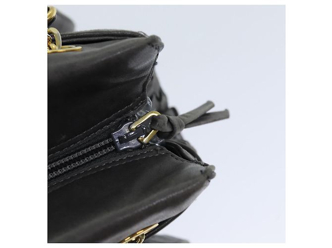 BALLY Borsa a Spalla in Pelle Grigia Auth yb580 Marrone - vista 10