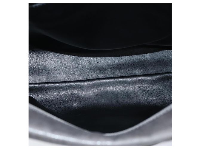 BALLY Borsa a Spalla in Pelle Grigia Auth yb580 Marrone - vista 11