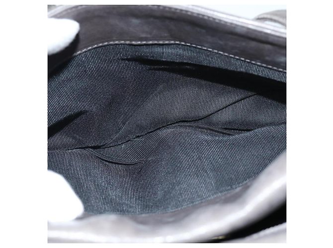 BALLY Borsa a Spalla in Pelle Grigia Auth yb580 Marrone - vista 21