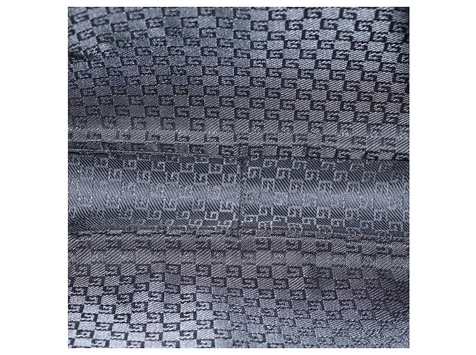 Bolsa de ombro GUCCI em lona preta 019 0418 002058 Auth ac3088 Preto - vista 11