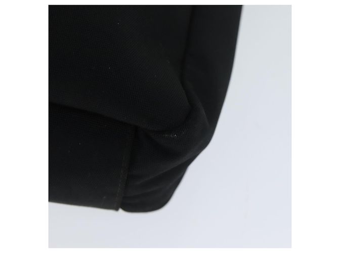 Bolsa de ombro GUCCI em lona preta 019 0418 002058 Auth ac3088 Preto - vista 15