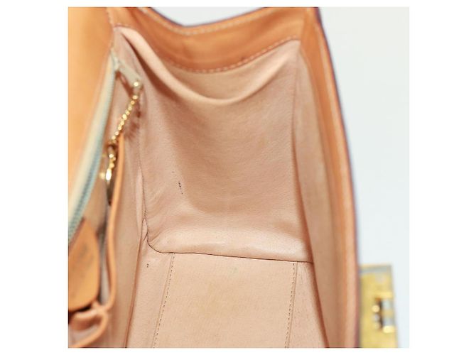 Céline Borsa a mano in tela Macadam CELINE PVC marrone Auth 79102 - vista 21