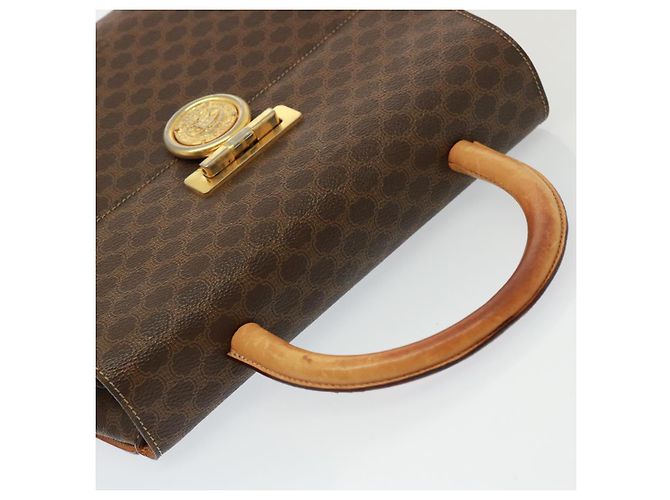 Céline Borsa a mano in tela Macadam CELINE PVC marrone Auth 79102 - vista 6