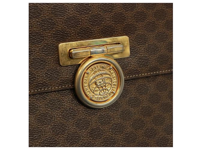 Céline Borsa a mano in tela Macadam CELINE PVC marrone Auth 79102 - vista 9
