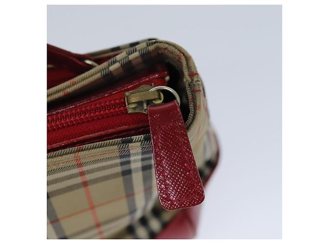 Autre Marque Burberrys Nova Check Handtasche aus Canvas Beige Auth 78335 - Ansicht 10