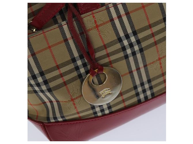 Autre Marque Burberrys Nova Check Handtasche aus Canvas Beige Auth 78335 - Ansicht 11