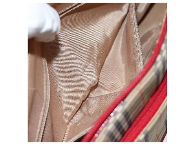 Autre Marque Burberrys Nova Check Handtasche aus Canvas Beige Auth 78335 - Ansicht 19