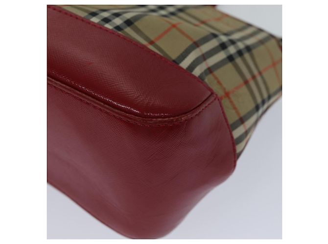 Autre Marque Burberrys Nova Check Handtasche aus Canvas Beige Auth 78335 - Ansicht 9