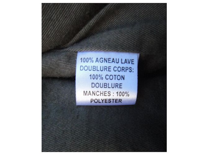 Maje Lederjacke Khaki - Ansicht 7