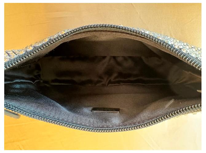 Borsa a mano Prada Reedition 2000 in seta nera Nero - vista 11