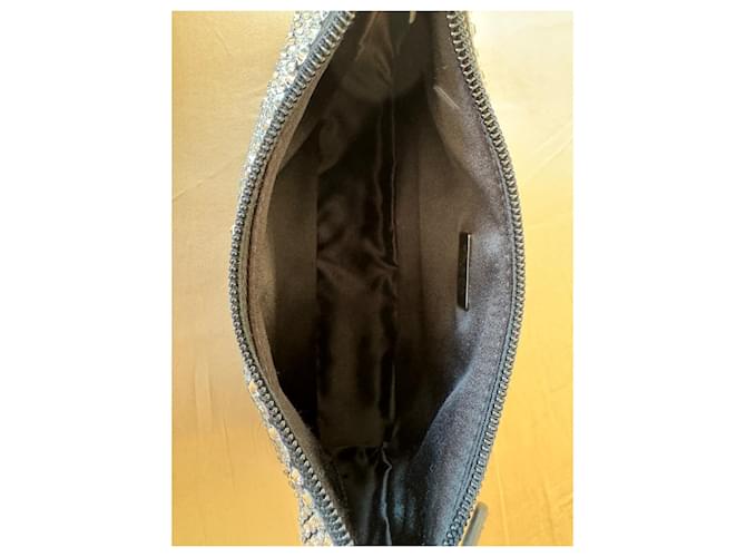 Borsa a mano Prada Reedition 2000 in seta nera Nero - vista 4