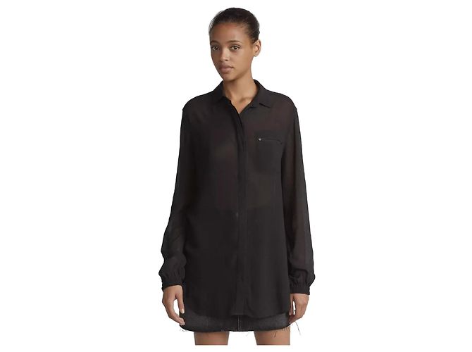 Camisa Shelly Rag & Bone Preto - vista 2