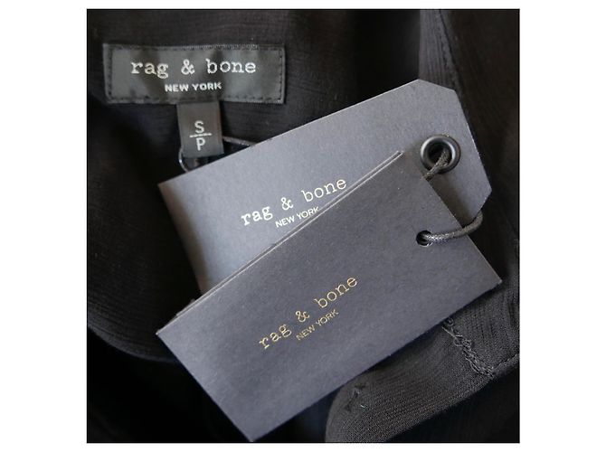 Camisa Shelly Rag & Bone Preto - vista 9