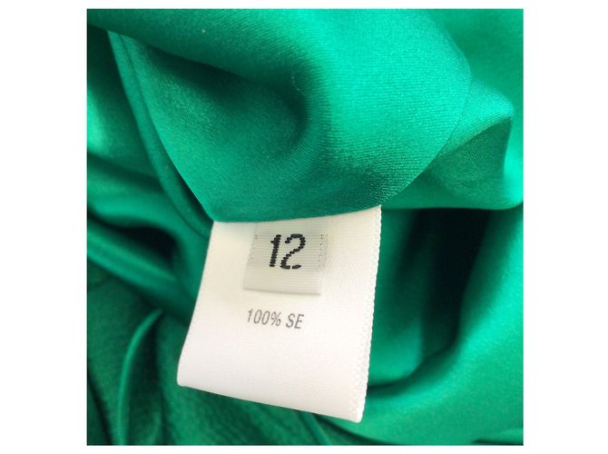 Prabal Gurung Emerald Ein-Schulter-Seidenkleid Grün - Ansicht 6
