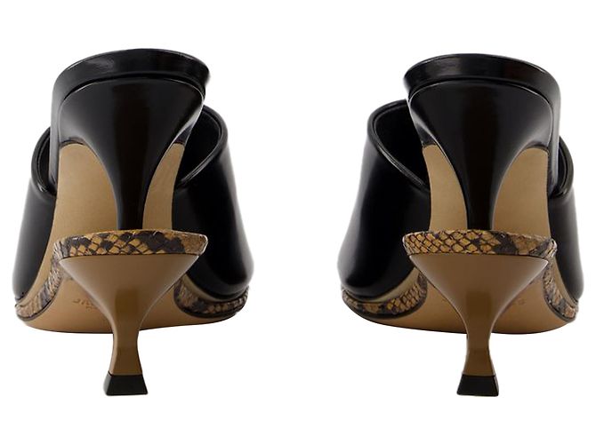 Les Doubles Mules Sandals - Jacquemus - Leather - Black - view 3