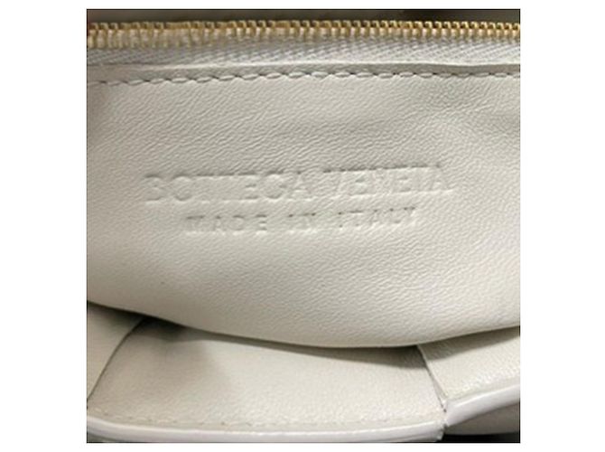Borsa Cassette Padded Bottega Veneta in pelle di agnello bianca - vista 7