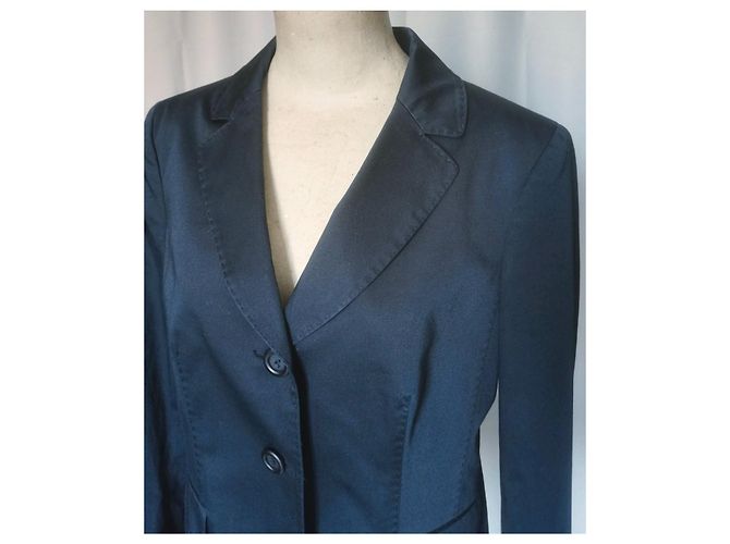 Blazer Philosophy Di Alberta Ferretti de algodón azul marino Azul oscuro - vista 8