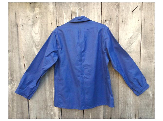 Autre Marque Blue Cotton Work Jacket Size M - view 2