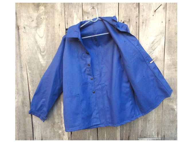 Autre Marque Blue Cotton Work Jacket Size M - view 3