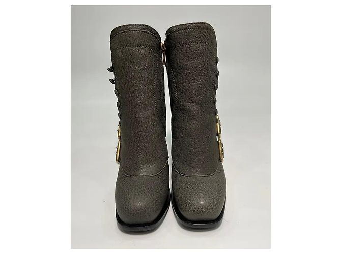 Botines Dior de piel con tacón de 12 cm - vista 2
