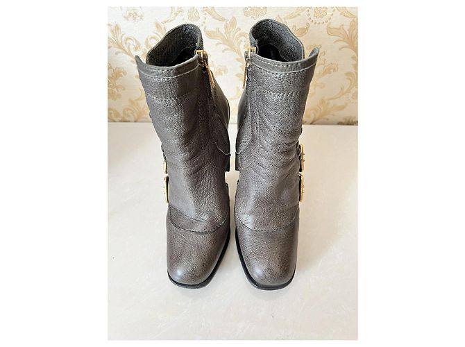 Botines Dior de piel con tacón de 12 cm - vista 4