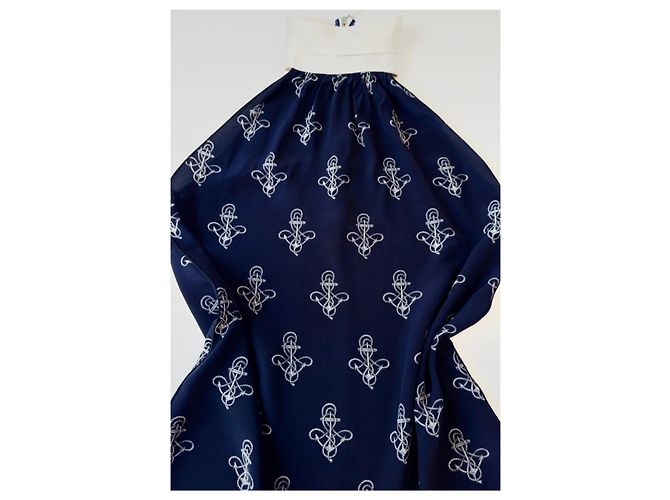 Top de seda Dolce & Gabbana azul oscuro - vista 5